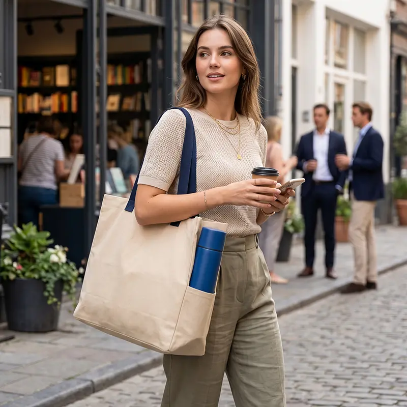 Tote Barbados 30,2 L algodón reciclado 320 gsm