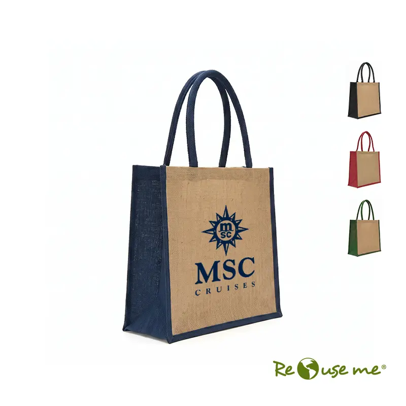 Tote Aruba 14 L yute laminado reciclado Tote Aruba 14 L yute laminado reciclado
